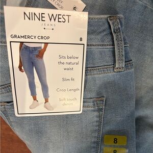 Nine West Gramercy Crop Jeans in Light Blue